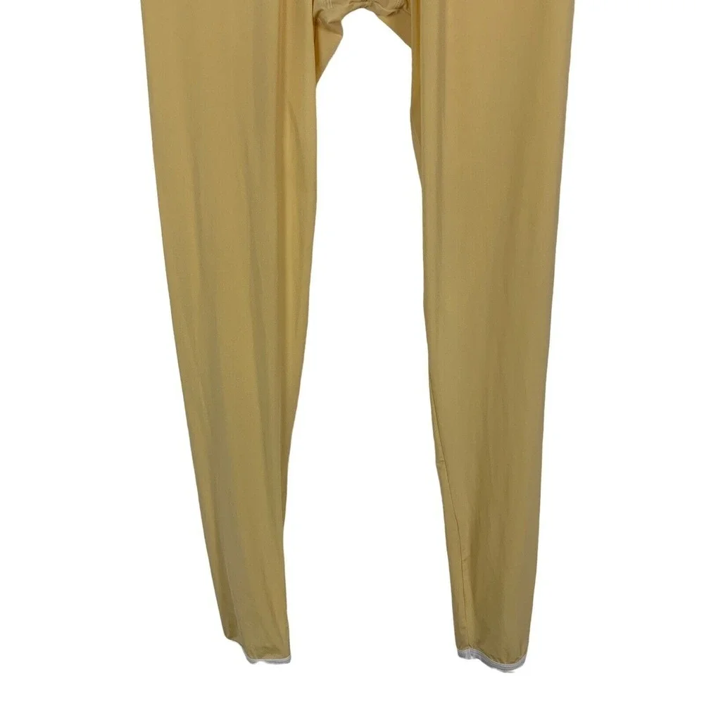 Vanskoos Pajama Pants Medium Yellow Stretch Lounge‎ Soft Sleep